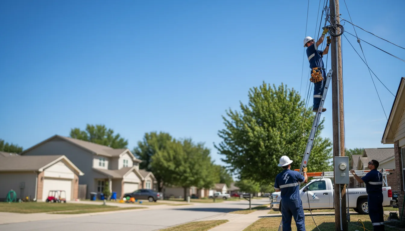 Residential electrician providing installation services in Seymour, WI